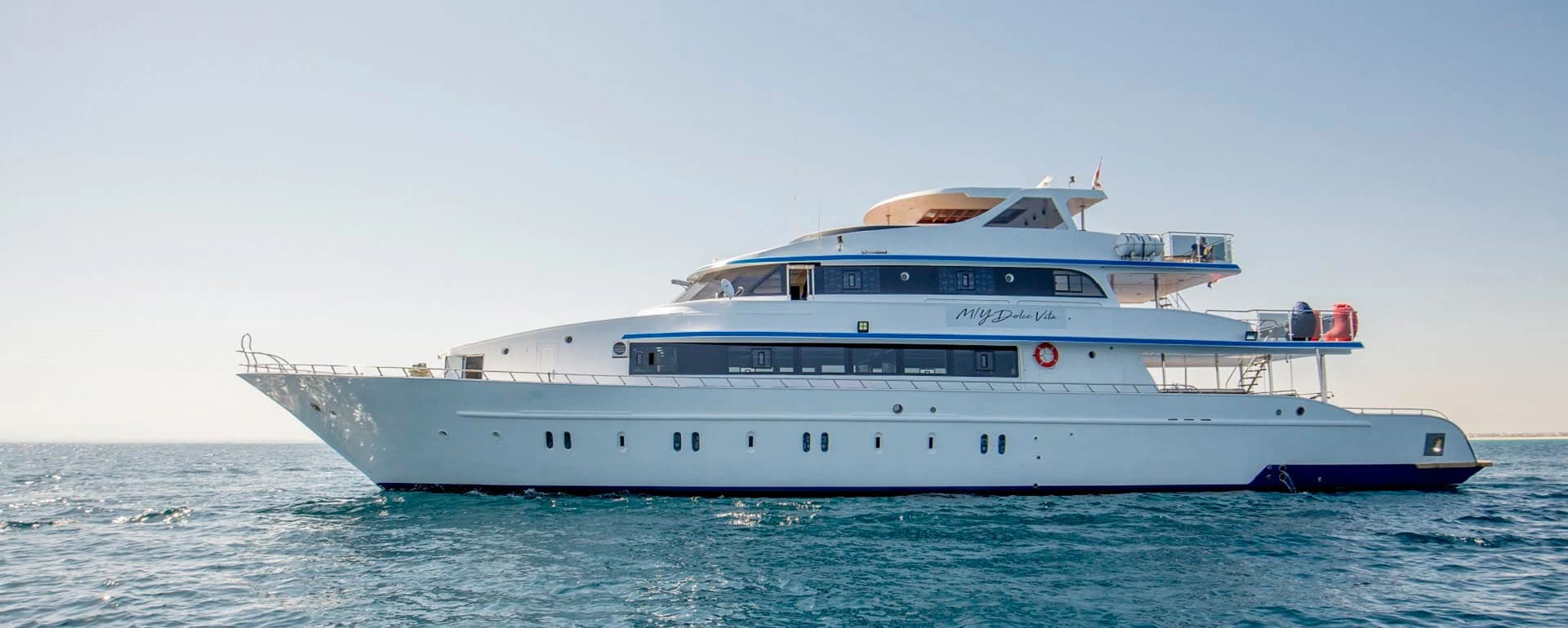 Le yacht Dolce Vita en mer Rouge.